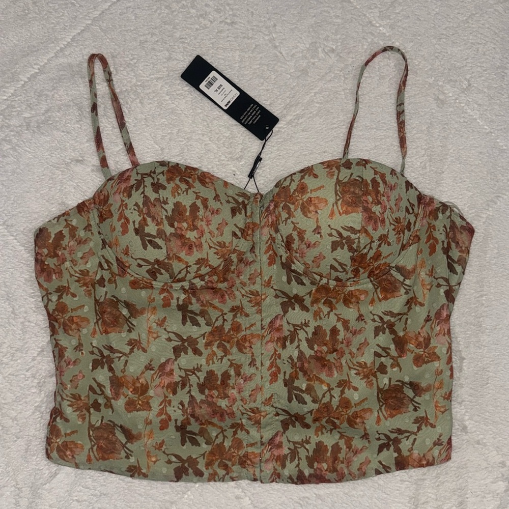 Fashion Nova cropped corset top